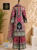 ডুবাই সিল্ক রেডি থ্রিপিস - L - DarkSlateGray - RoopGhor - রূপঘর