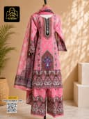 ডুবাই সিল্ক রেডি থ্রিপিস - L - DarkSlateGray - RoopGhor - রূপঘর