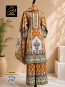 ডুবাই সিল্ক রেডি থ্রিপিস - L - DarkSlateGray - RoopGhor - রূপঘর